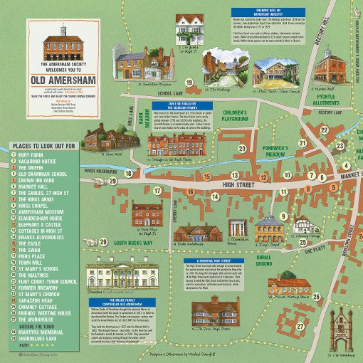 Home Old Amersham Town Map 