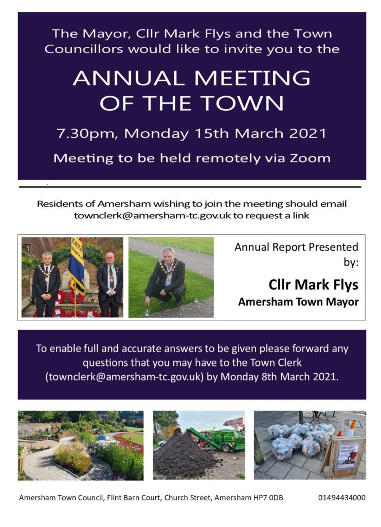 ATC Annual Town Meeting The Amersham Society