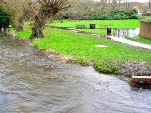 Church Mead flooding in 2014