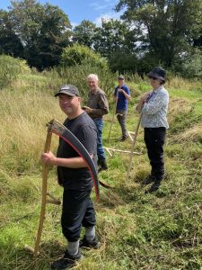 Scything at Amersham Band